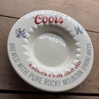 Vintage Coors Beer Ceramic Advertising Ashtray 1970 s Nice Graphics lettering
