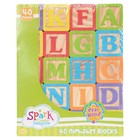 Abc Wooden Blocks  40 Pieces  Baby And Toddler Toys For Ages 18 Months