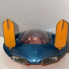 Vintage Shinsei Ufo Commander 7  blue Silver  Toy Spaceship 