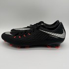 Nike Hypervenom Phelon Iii Fg Men s Size 9 5 Black Soccer Cleats 852556-001