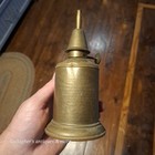 Vintage French Brass Lampe Pigeon Antique Kerosene Petroleum Safety Oil Lamp