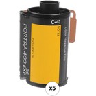 Kodak Portra 400 Color Negative Film Iso 400  135-36 Exposure  Pack Of 5  Usa 