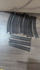 Model Train Track Set 1 Inch Wide Straight   Curved Pieces Black Plastic 0 Scale