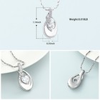 Teardrop Urn Necklace For Ashes Birthstone Heart Cremation Memorial Keepsake Urn