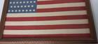 Antique 46 Star Professionally Framed Flag  circa  1908-1912  Rare And Original