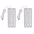 2pcs Usb 5v Electric Heating Pad Cloth Heater Usb Heating Film Clothes Heating M
