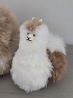 Pair Of Llama Hand Made Real Alpaca Fur Soft Plush Self Standing 12    10 