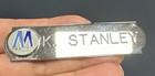 Vintage New York City Mta Mass Transit Subway Train  k  Stanley    Name Badge Pin