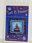 Birch Creek Quilts Pattern Let It Snow Winter Snowglobe Applique 18  X 18  New