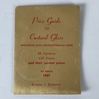 Price Guide To Custard Glass 1967 1st Edition Bonnie Brahmer Blue Chrysanthemum