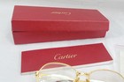 Vtg 1989 Cartier Must De Panthere Gold Plated Eyeglass Frames 135-54-17
