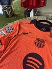 Nike Fc Barcelona Raphinha  11 Soccer Jersey Orange Navy Men s Size 90