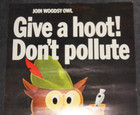 Vtg 1971 Woodsy Owl Poster  join Woodsy Give A Hoot Don   t Pollute  Paper 13x18 5