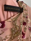 Anna Hariri Size 18 Pink Embroidered Sequin Formal Dress Mother Bride