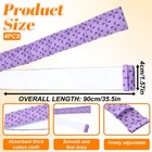 4 Pcs Cake Strips For Even Baking  Dampen Baking Long  Purple 