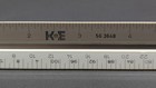 Keuffel   Esser K e 563648 Triangular Ruler Germany - Metal Weighted