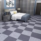 Self-adhesive Grey Carpet Tiles 30 X 30cm Anti-slip Durable Square Flooring 2025