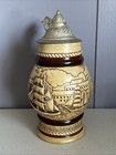 Vintage Avon 1977 Tall Ships Collectors Beer Stein W Lid Hand Made Brazil Vguc