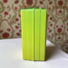 Vintage 1970 s Lime Green Napkin Holder Dispenser Style 7 25 x4   Plastic