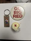 Vintage Nebraska Cornhusker Pin  Key Chain  Helmet    