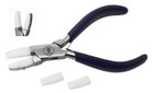 5-3 4  Flat Nose Pliers W  Extra Nylon Jaws Non-marring Jewelry Making Tool