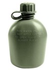 Us Military  1 Quart Plastic Canteen Od Green Water Bottle Usgi -  Flat Cap New