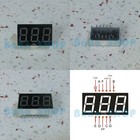 2 100pcs 0 36  0 36 Inch 7 Segment Display Blue Led 3 Digit Common Anode Cathode