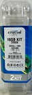 Crucial 16gb Ct2kit  2x8gb  Ddr3l 1600mhz Pc3-12800 204pin Laptop Sodimm Ram New