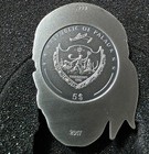 2017 Palau Skull Series - Pirate Skull 5  Silver Coin Antique Finish