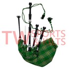 Scottish Great Highland Full Set Bagpipe Fitted With Silver Mounts   Irish Cover