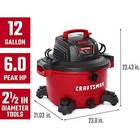 Craftsman Cmxevbe17594 12 Gallon 6 0 Peak Hp Wet dry Vac  Portable Shop Vacuum