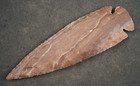 Bent Thin 5 5  Flint Arrowhead Spear Project Point Knife Blade Bb712