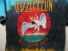 Led Zeppelin Us Tour 1975 Tie-dye Pre-shrunk Cotton T-shirt Size Medium