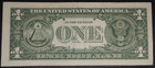 2021  1 One Dollar Bill Error Misaligned Miss Cut Off Center Note