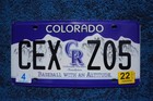 2022 Colorado Rockies Baseball License Plate