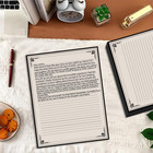 Vintage Lined Paper - 50 Sheets Stationary Paper For Writing Letters  100gsm  St