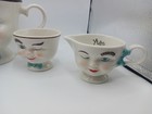 Bailey s Yum Winking Teapot W  4 Cups Vintage Set Pristine
