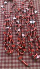 2 Strands   16    Total  Vintage Wooden Heart Shape Garland
