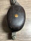 Rare Antique Ship Or Yacht Pulley With Double Brass Sheave W  Split Hook Awesome