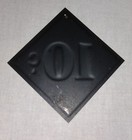 Vintage Country Store Dime Store Embossed Metal 10 Cent Price Sign