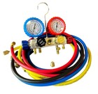4 Way Hvac Mini Split Diagnostic Manifold Gauge   Hoses Set R410 R32 Refrigerant