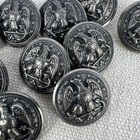 14 Vintage Us Navy Eagle And Anchor Buttons Waterbury Button Co Silver Tone 1 