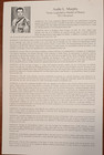 Audie Murphy Tx Leg  Medal Of Honor Official Event Program  Farmersville  Texas
