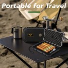 Cigar Humidor Box  Travel Humidor With Humidifier Hygrometer  Portable Case F   