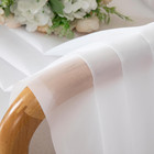 White Sheer Curtains 54 Inches Long 2 Panels Set For Living Room Light