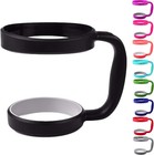 Handle For 30 Oz Tumbler Rambler Cup Holder Black Grip Fits Yeti Ozark Trail