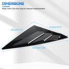 Fits 2022-2025 Honda Civic 11th Sedan Side Window Louver Vent Gloss Black 2pcs