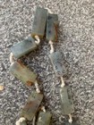 Wonderful Chinese Old Jade Rectangular  poem  Beads Necklace