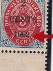 Danish West Indies 1902 Facit 24b 3x  24b Vi Bloc Of 4 Mnh Vf    High Value 