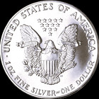 1986 American Silver Eagle 1 Oz  Fine Silver Bullion 999 Coin In Capsule  bu-unc